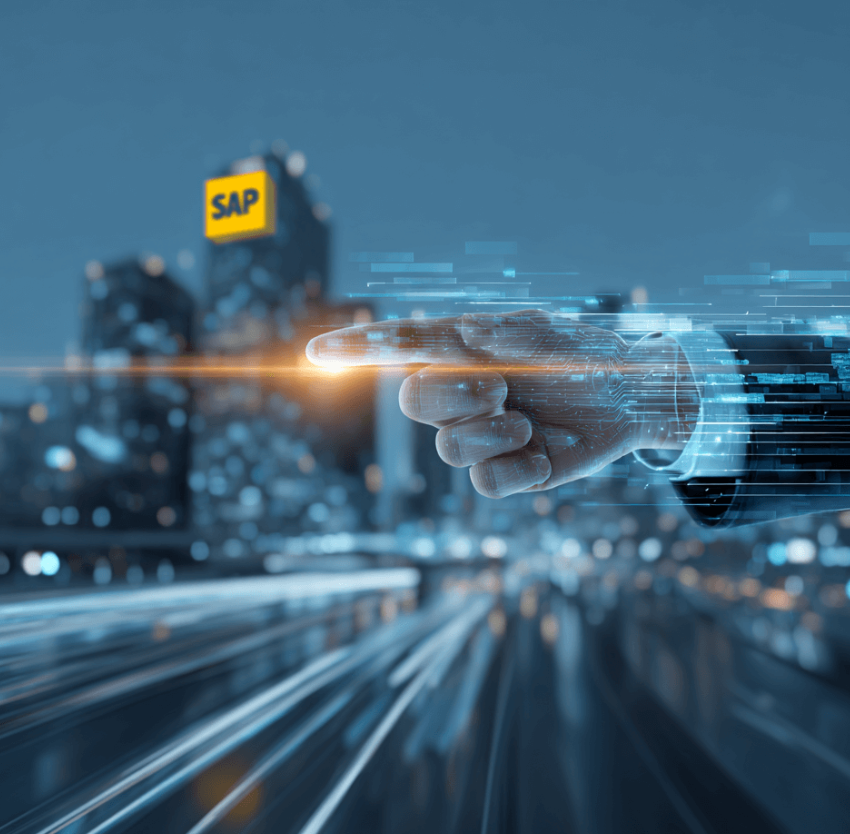 Abstract graphic representing intelligent automation